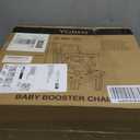 YOLEO Baby High Chair Booster Seat for Dining Table, Foldable High Chairs with Adjustable Heights, Travel Booster Seat with Removable Tray