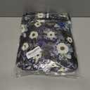 VLM Lunch Box for Women, Insulated Lunch Bag Women with Adjustable Shoulder Strap, Cute Lunch Tote Bag for Work,Picnic,Camping (Medium, Blue and White Floral)