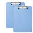 Mr. Pen- Plastic Clipboard, 12.5" x 9", 2 Pack, Clipboard Plastic, Low-Profile Metal Clip with Retractable Hanging Hole
