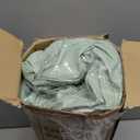 Blissful Diary Vegan Leather Baby Changing Pad with Waterproof & Wipe-Clean PU Cover, Standard Size Cozy Diaper Changing Pad for Dresser and Table, Light Green