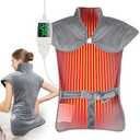 Extra Large Electric Heating Pad for Neck, Back & Shoulder Pain Relief, 25"x37" Full Body Heating Blanket with 5 Heat Levels, 4 Timers, Auto Shut-Off, Ideal Gift for Women & Men