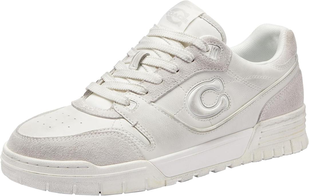 COACH Women's Soho Sneaker (9, Glacier White)