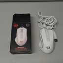Redragon M612 Predator RGB Gaming Mouse, 8000 DPI Wired Optical Mouse with 11 Programmable Buttons & 5 Backlit Modes, Software Supports DIY Keybinds Rapid Fire Button, White