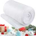 Tondiamo 1 Pack 5 ft x 10ft Christmas Snow Blanket Roll for Christmas Decorations Village Large Fake Artificial Snow Blanket Winter White Mat for Xmas Shop Store Supermarket Display Photo Prop Decor
