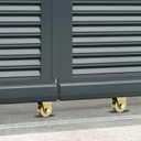 LEXININ 15 Pack 2 Inch V Groove Wheel, V Type Groove Wheels Pulley, Rigid Casters for Swing Sliding Gate