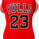 Dog Clothes Basketball Mesh Breathable T-Shirt,Pet Clothes Puppy Sportswear Spring/Summer Fashion Dog Shirt. (Red, Medium) (Medium (4-6.5lb))