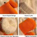 Silly Goose Gloves, Goose Mittens, Cute Duck Gloves with Warm Fleece Lining, Silly Goose Mittens, Gift for Friend, Men, Women - 1 Pair