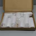 kakoya Flickering Flameless Candles Battery Operated with Remote and 2/4/6/8 H Timer Acrylic Led Pillar Candles Pack of 9 (appr D2.3"xH5.5"6.5"7.5")with Realistic 3D Wick Candles for Home Decor(White)