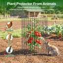 8 Pack Plant Protector from Animals, Wire Mesh Plant Cages for Garden Sturdy Metal Plant Protectors to Keep Rabbits, Squirrels, and Animals Out Ideal for Vegetables, Flowers, and Outdoor Plants