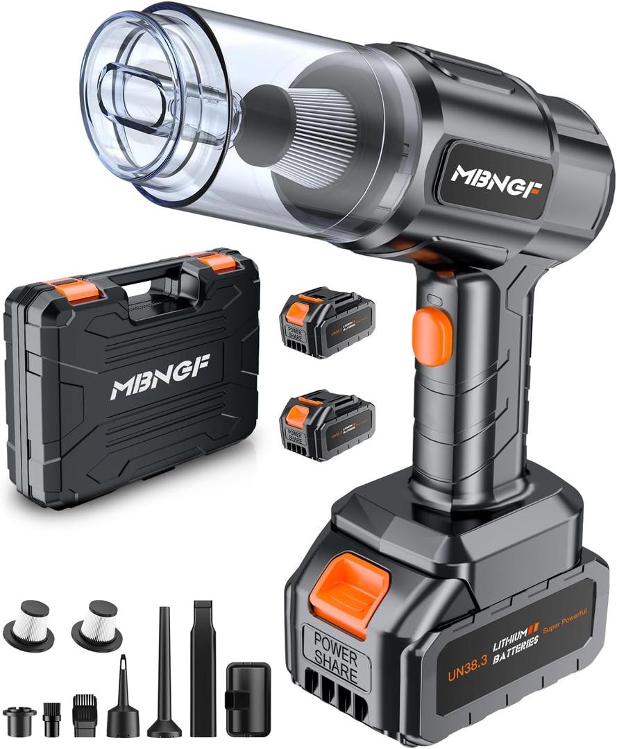 Car Vacuum Portable Cordless,35000PA High Power Suction & Blower, Cordless Handheld Vacuum Cleaner for Car, Home, Office, Pet(Stellar Black)