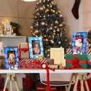 Geelin 24 Sets Winter Wooden Picture Frame DIY Painting Craft Bulk, Christmas Snowflake Photo Frame Crafts 4 x 6 Inch Christmas Arts Decor for Winter Holiday Party Home Classroom Tabletop Ornaments