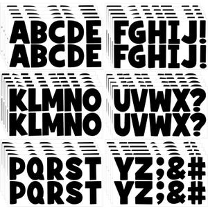 320 PCS Bulletin Board Letters 30 Sheets Letter Stickers Large Alphabet Stickers 2.5 Inch Vinyl Self Adhesive Sticker Letters for Poster Board Boho Classroom Crafts Scrapbook Mailbox Home Decor(Black)