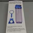 Geekpure 10-Inch Whole House Clear Water Filter Housing - 3/4" NPT Brass Port-Fit for 2.5" x 10" Filters (1)