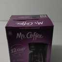 Mr. Coffee Black Coffee Maker, 12 Cups, with Auto Pause and Glass Carafe, Perfect for Home and Office Use