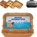 Air Fryer Liners For Ninja Foodi XL Smart FG551 6-in-1 Indoor Grill,100PCS Rectangular Air Fryer Disposable Paper Liner, Suitable for Ninja Foodi XL Smart