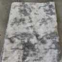 Large Shag Area Rugs 5 x 8, Tie-Dyed Plush Fuzzy Rugs for Living Room, Ultra Soft Fluffy Furry Rug for Bedroom, Indoor Carpet Nursery Rugs for Kids Room Home Decor, Light Grey
