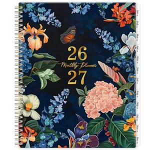 Planner 2026-2027 - Academic Planner 2026-2027, Jul 2026 - Jun 2027, Planner Weekly and Monthly, 8.5" x 11", Monthly Tabs, Twin-Wire Binding, Holidays, Back Pocket, Habit Tracker