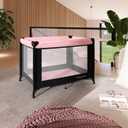 Dream On Me Nest Portable Baby Playard, Lightweight Foldable Travel Play & Nap Space with Carry Bag, Breathable Mesh Sides for Infants & Toddlers, Compact Indoor Outdoor Use, Pink