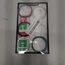 6+6 Pack for for Samsung Galaxy Watch 6 44mm Screen Protector Case, Hard PC Bumper + HD Anti-Fog Tempered Glass Protective Film, Face Cover Set for Galaxy Watch 6 44mm Accessories (Black+Clear+Silver+Darkblue+White+Green)