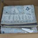 Fame Rugs Gray Modern Oushak Rug 9x12, Vintage Turkish Colorful Oriental Washable Antique Inspired Oversize Area Rugs, Luxury Living Room Bedroom (Gbeige, 9' x 12)