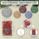 30 Set Christmas Appreciation Gift for Coworkers Bulk Thank You Ornaments May You Be Proud of The Work Xmas Tree Shiny Acrylic Hanging Decor with Card Gift for Employee Staff Office Teacher