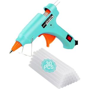 Hot Glue Gun Kit Mini: Mini Hot Glue Guns Kit with 30 Sticks Melt Glue Gun Craft for School DIY Arts Home Quick Repairs Multi-application