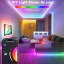 Lamomo Led Strip Lights, 16.4Ft RGB Neon Led Lights for Bedroom, 12v App Control Music Sync Color Changing Rope Light, Waterproof Flex Neon Sign for Indoor DecorWithout Power Adapter (6mmx12mm, RGB (Red, Green, Blue))