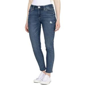 Democracy Women's Ab Solution Straight Leg Jean, Mid Blue Vintage Tech, 6