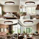 24” Low Profile Ceiling Fan with Light and Remote & APP Control