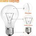 40 Watt Incandescent Light Bulbs, Dimmable, 40W Equivalent, A19 Light Bulbs,High Brightness 2700K Warm White (6PACK)