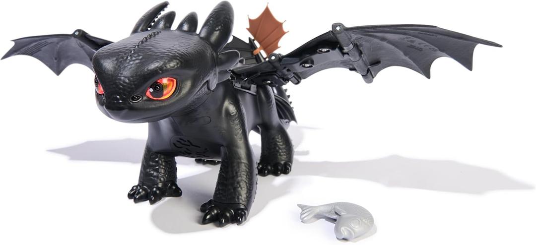 Dreamworks Dragons How to Train Your Dragon, Tame & Train Interactive Toothless with 60 Sounds & Reactions, Kids Toys for Boys & Girls Ages 4 & up