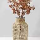 HD 4,1 in rattan & glass vase