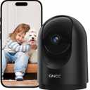 GNCC 2K Security Camera Indoor 360 WiFi Cameras for Home Security with Motion Detection, Pet/Dog/Baby Camera with Phone app, Baby Monitor&Night Vision, TF/Cloud Storage(Not Included) 2.4Ghz WiFi
