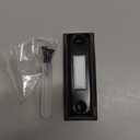 Dreyoo Metal Doorbell Push Button, Heavy Duty Metal Door Bell Wired Button LED Lighted Wall Mounted Door Bell Push Buttons for Home Universal Garage Opener Switch Property in Copyright(Black), 1 Pack