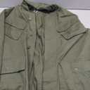 Runcati Mens Lightweight Safari Jacket Button Up Cotton Outdoor Military Cargo Long Sleeve Outwear (Large, Army Green)