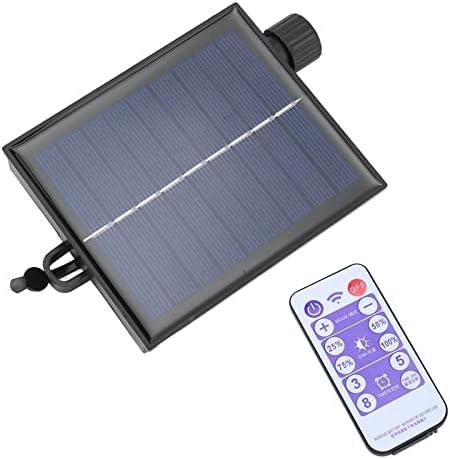 Replacement Solar Panel, Automatic Adjustable Solar String Light Control Box with Remote Control, Solar Lamp String Circuit Board (Output Boost 24V)
