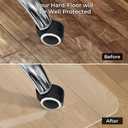 Office Chair Mat for Hard Wood Floors 36"x47" Heavy Duty Floor Protector Easy Clean, 47" x 36" Rectangle