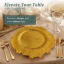 Gold Charger Plates bulk 100, 13" Gold Chargers for Dinner plates