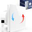 Exhaust Fan Wall Mounted Bathroom 4 Inch with Remote Control Low Noise EC Motor, Easy Glass/Wall Installation, Variable Speed,Suitable for Ventilation in Rooms, Homes, Garages and Attics