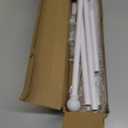 White Curtain Rods for Windows 48 to 88, Heavy Duty 5/8 Diameter Drape Rod Set, Decorative Standard Drapery Rod for Bedroom, Living Room, Adjustable 48 to 84 inch Metal Curtain Pole Easy Install