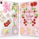 Mektron Case for Samsung Galaxy Tab A9+/A9 Plus 11 2024 Model (SM-X210/X216/X218) with S Pen Holder, Slim Cover Clear Shell + Trifold Stand + Auto Wake/Sleep, Y2K Clipart