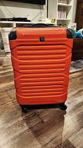 Expandable Carry On Luggage, 20 Inch Hard Shell Travel Suitcase,Rolling Lightweight Suitcases with Wheels TSA Lock (Orange)