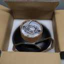 kudos Flush 12-inch LED Light Fixture, Black and Gold Finish, 12W/1200lm for Bedroom, Hallway, 3000K/4000K/6000K Adjustable, KDCL01-BK