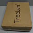 TreeLen Broom and Dustpan Set, TreeLen Broom with Dust Pan with Long Handle Combo Set for Office and Home Standing Upright Sweep Use with Lobby