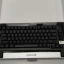 Redragon K724 PRO Wireless Gasket Gaming Keyboard w/Hype Screen & Knob, 81-Key Mechanical Keyboard, Easy-Control 1.14 TFT Info Display, 5-Layer Noise Dampening, Custom Linear Switch (Black)