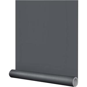 FUKU MON 24"x394" Dark Grey Wallpaper Matte Solid Gray Contact Paper Self-Adhesive Peel and Stick Thick Removable Wallpaper for Bedroom Cabinets Livingroom(Dark Gray)