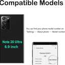 LEAFE for Samsung Galaxy Note 20 Ultra Back Glass Replacement,OEM Rear Back Cover Replacement for Note 20 Ultra 6.9 inchs with Repari Tools and Pre-Installed Adhesive (Black)