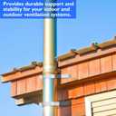 2 Pcs Wall Support Bracket (8" Inner Ring) for Wood Stove Pipe 6" Double-Wall Chimney Pipe Stainless Steel Wall Bracket Chimney Holder Fireplace