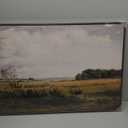 Framed Landscape Wall Art for Living Room, Vintage Farmhouse Countryside Artwork for Walls, Large Retro Rustic Nature Canvas Paintings Prints for Bedroom Kitchen Office Fireplace Wall Decor, 24x36 In (Grassland)