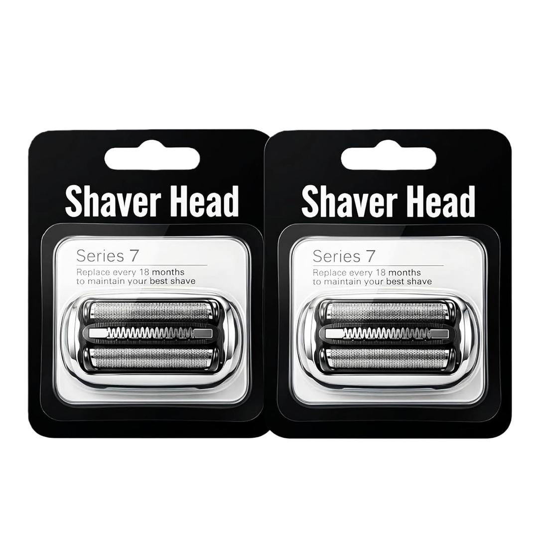 73S Series 7 Replacement Shaver Head for Braun S7 360 Flex Compatible, Replacement Blades for Braun Series 7 7020s 7025s 7027cc 7071cc 7075cc 7085cc (2PCS)
